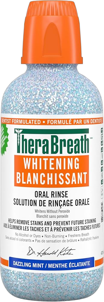 TheraBreath Whitening Mouthwash, Dazzling Mint